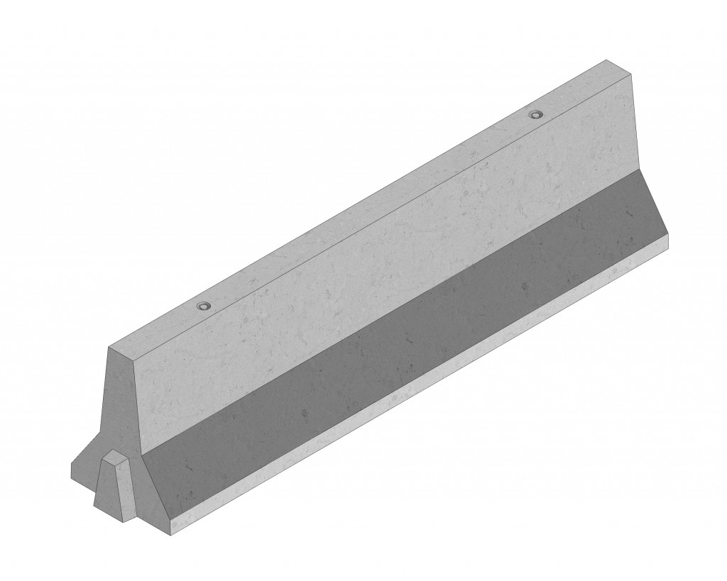 Concrete jersey barrier 3000mm standard | Leda Security Products