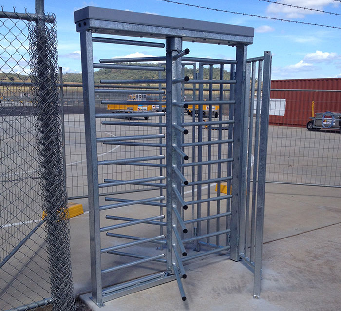 Multiple turnstiles installed | Leda Security Products