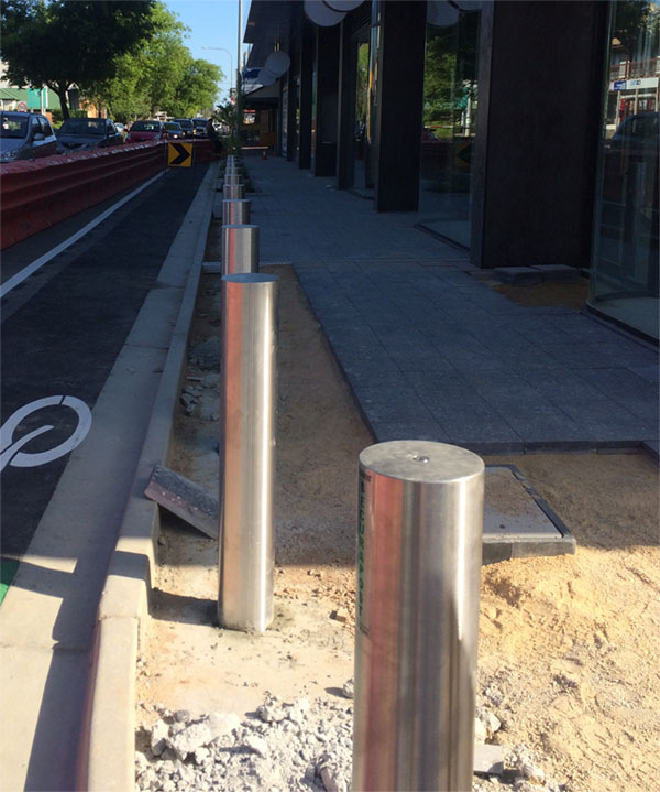 Impact Rated Stainless Steel Bollards | Leda Security Products